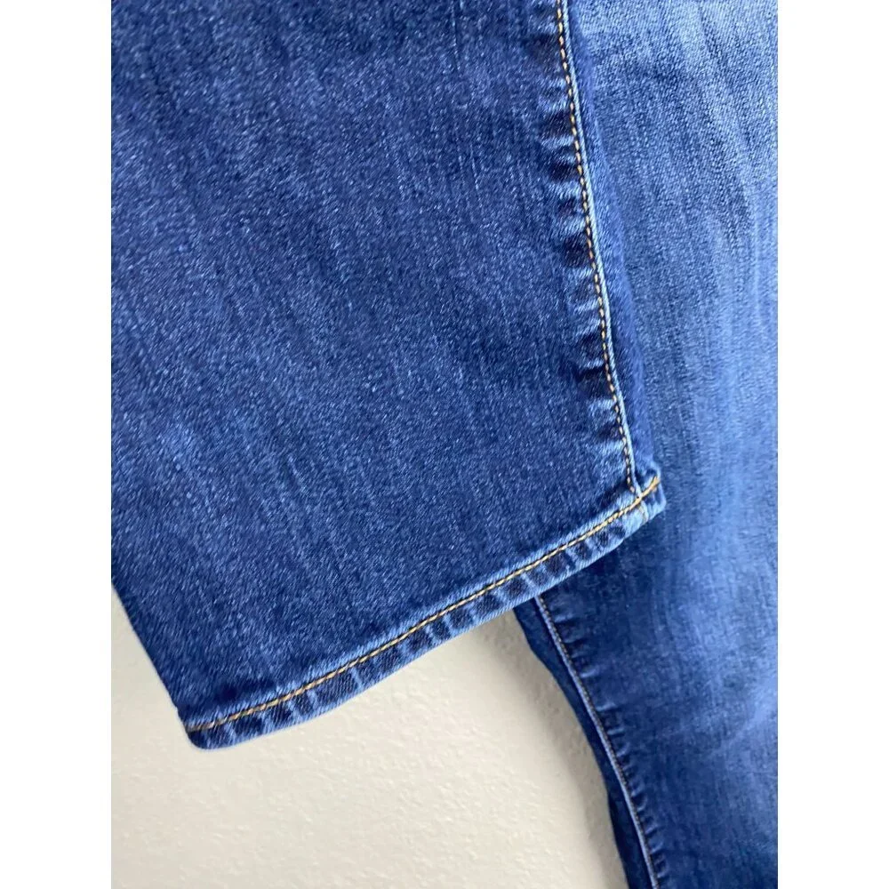 7 For All Mankind The Straight Leg Jeans Men Size 31 Medium Wash Denim Classic‎